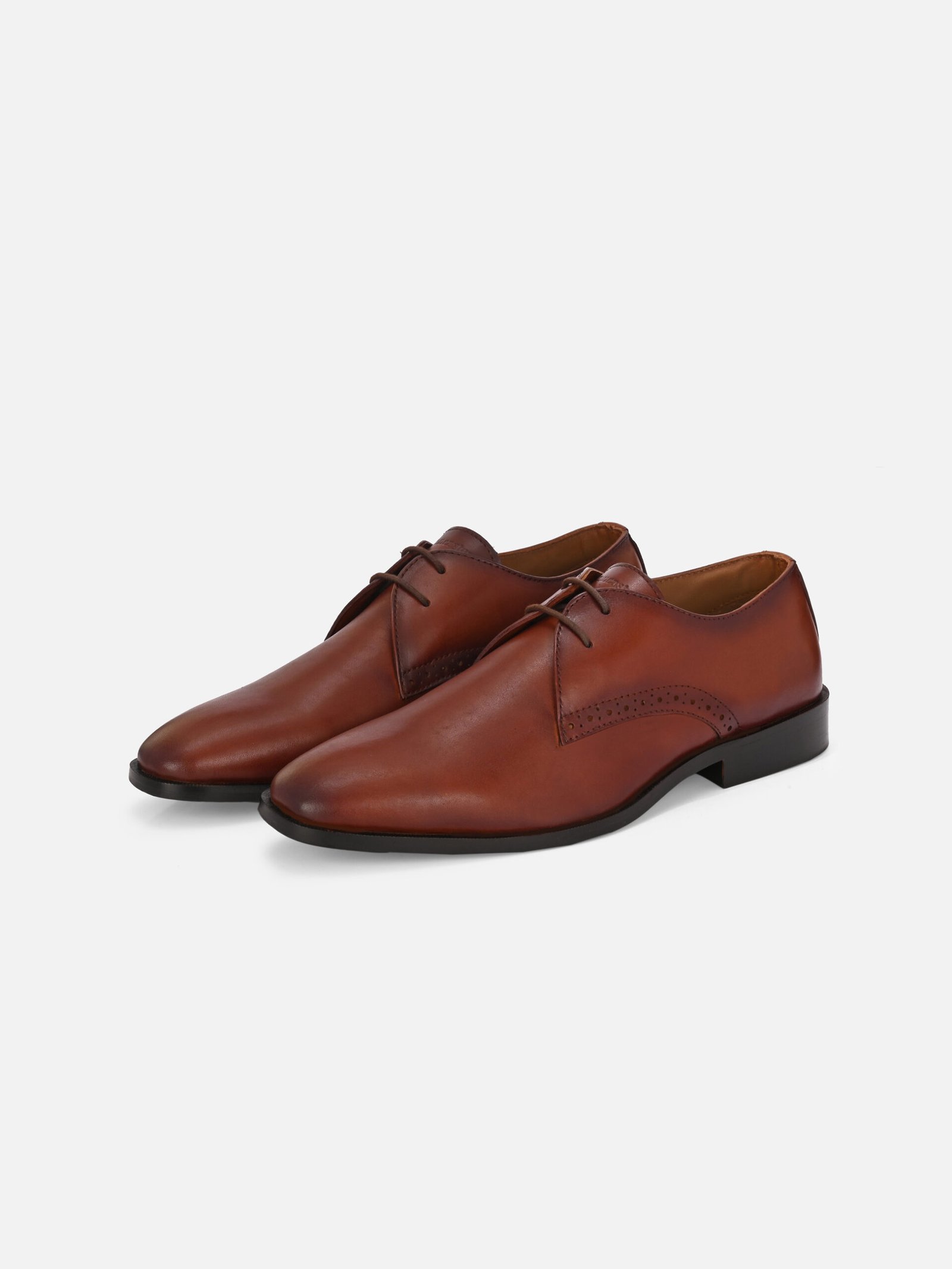 Derby Tan - BrandLoot leather footwear